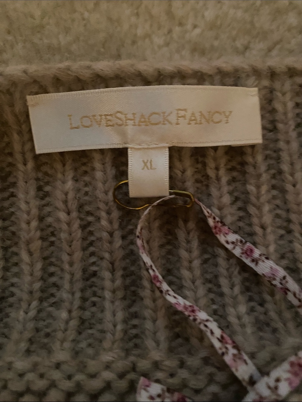 Love shack fancy XL NWT Rosie pullover sweater - Picture 5 of 8
